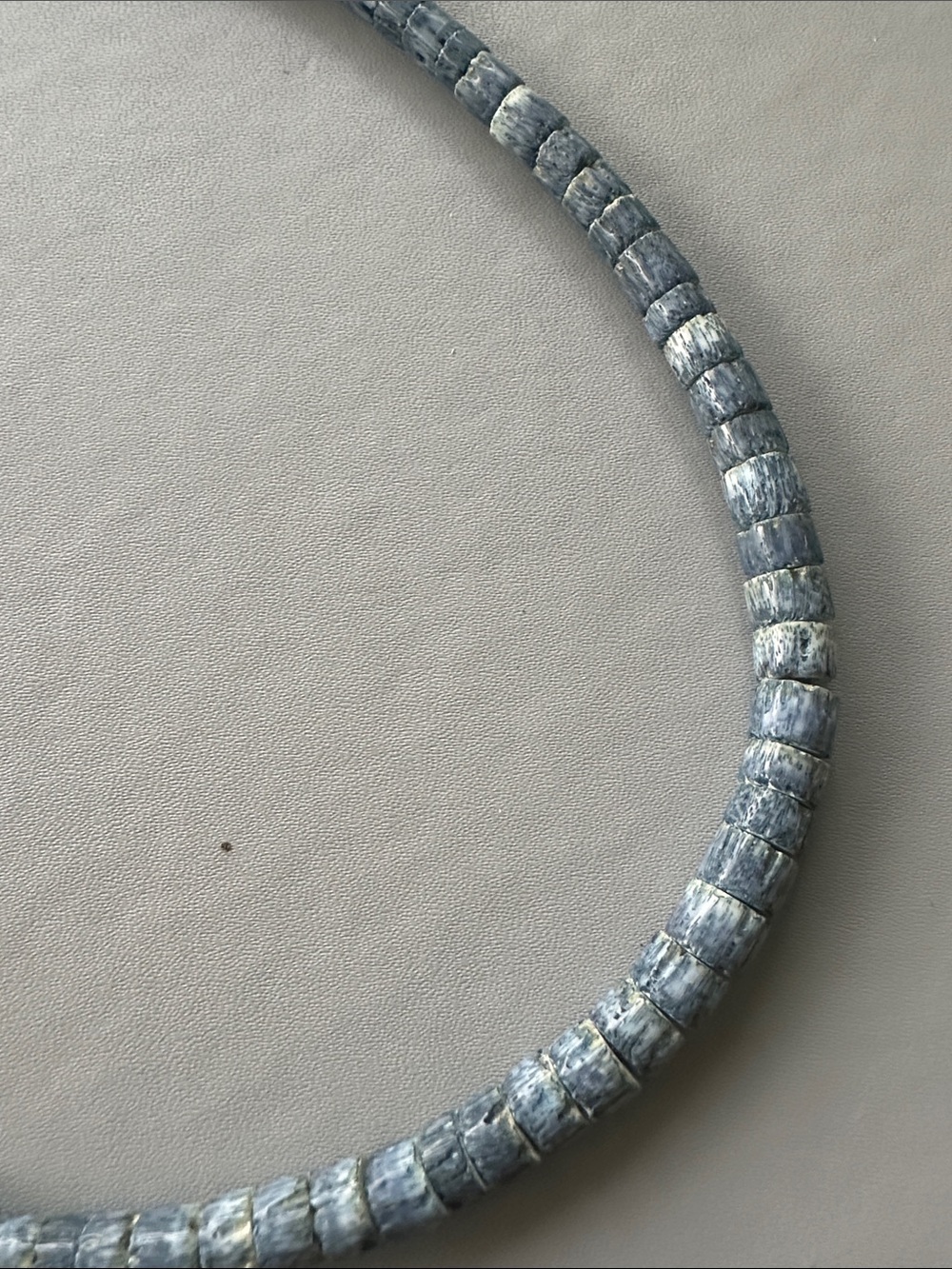 Blue Bead Coral Necklace - Picture 2 of 5